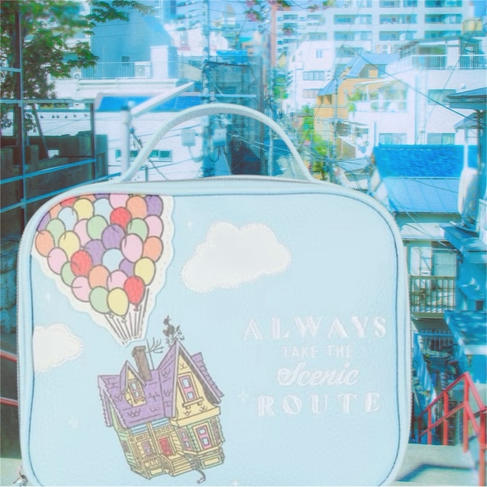 Disney’s Up Make up bag Blue Balloon Adventure Bag with Whimsical Design